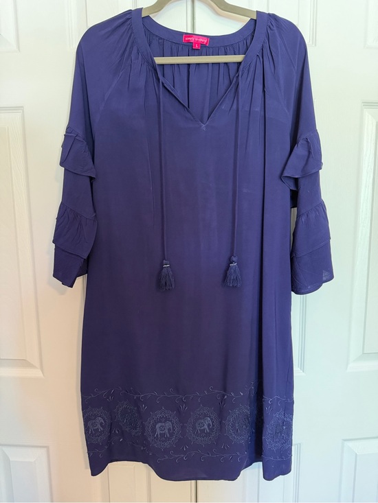 Simply Southern Dresses & Skirts - Simply Southern Blueish Purple Dress with Pink Logo Tag